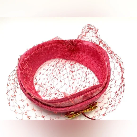 Vintage 1950s/1960s Halo Birdcage Fascinator Hat - Picture 9 of 10